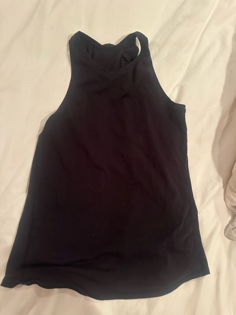 lululemon athletica Black Racerback High-Neck Tank